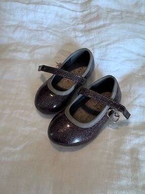 Jamie Kay Glitter Mary Jane Shoes - Deep Purple